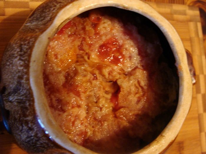 Баклажаны в горшочке