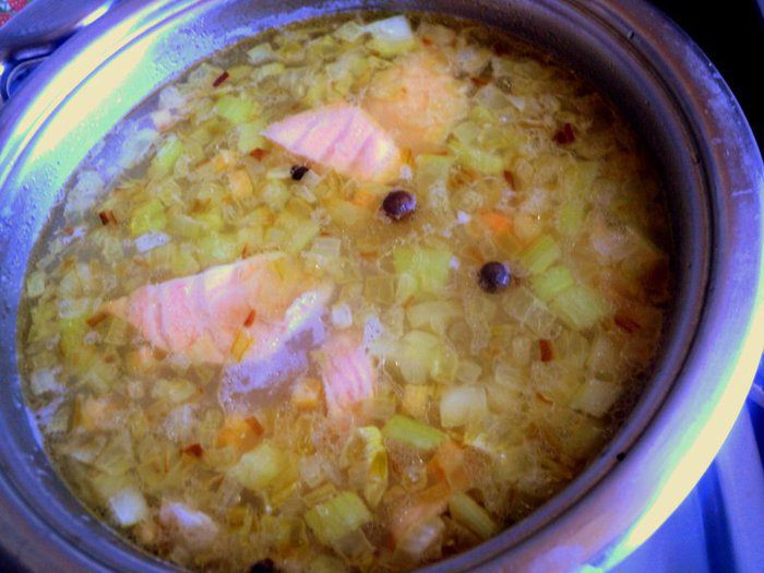 Рыбный суп с рисом