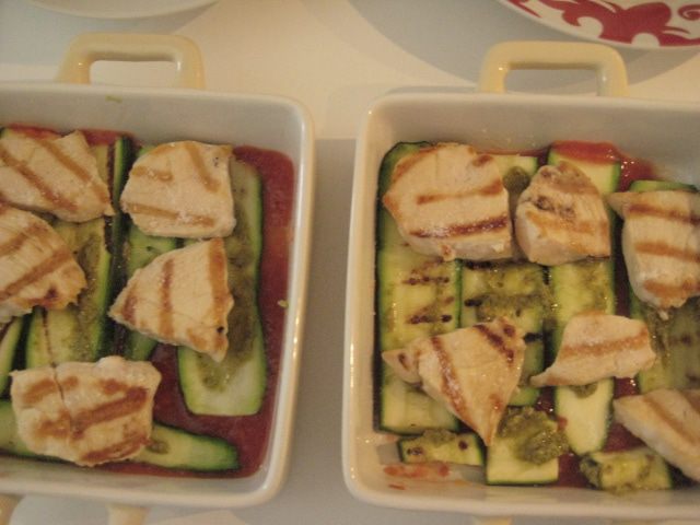 Пармиджана из цукини и филе индейки