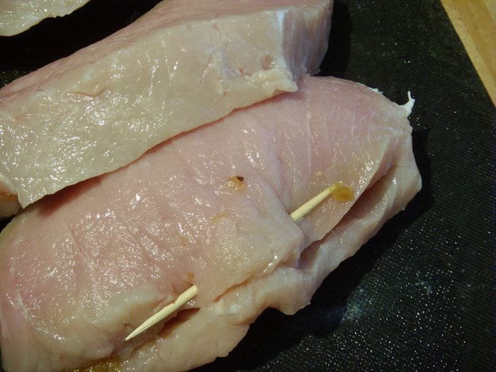 Свиные кармашки с абрикосовым чатни