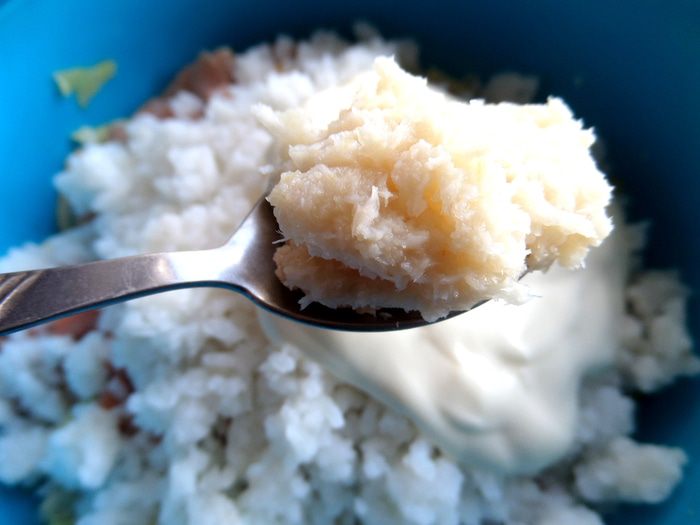 Cалат с красной рыбкой