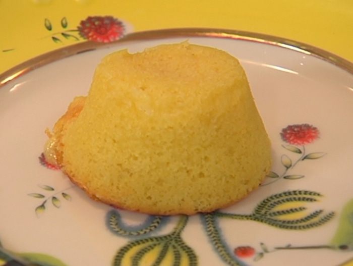 Миндальный фондан с белым шоколадом 