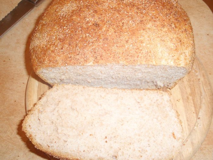 Домашний хлеб с цельнозерновой мукой