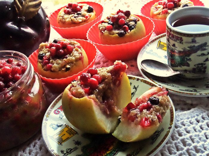 Фаршированные пряные яблочки