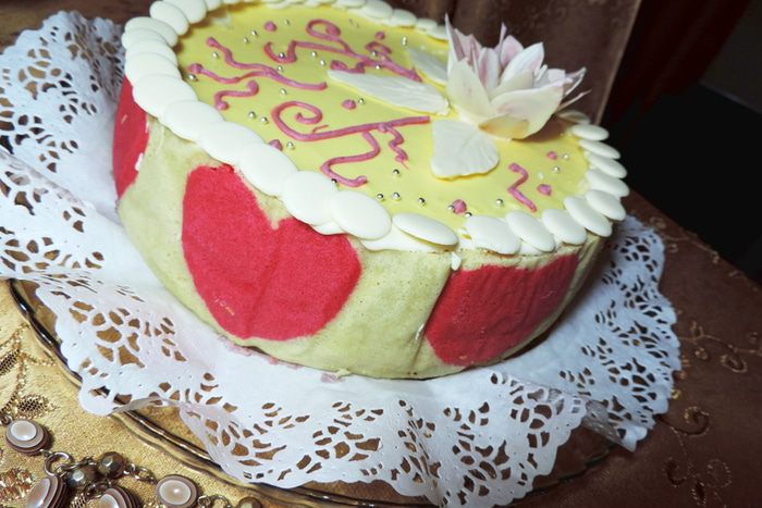 Торт &amp;quot;Клубничное сердце&amp;quot;