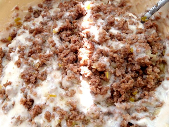 Оладьи с фаршем