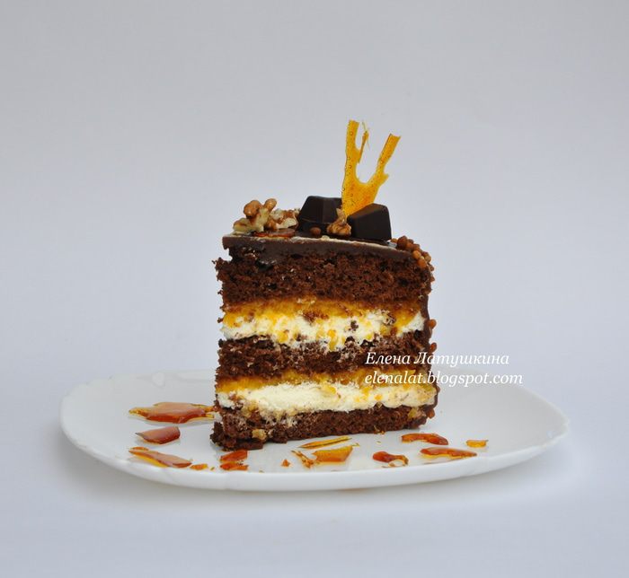 Торт &amp;quot;Шоколад, кофе, абрикос&amp;quot;