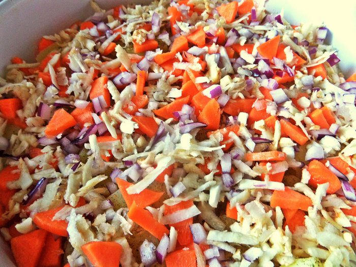 Картофельная запеканка с курицей