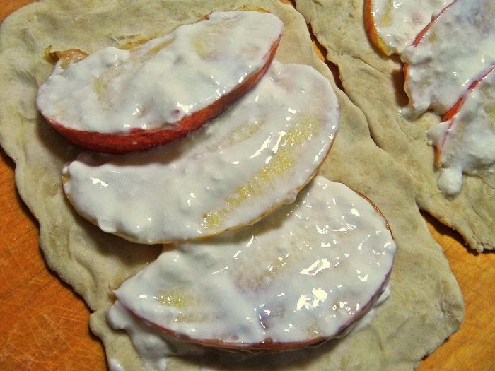 Слойки с картошкой и лососем