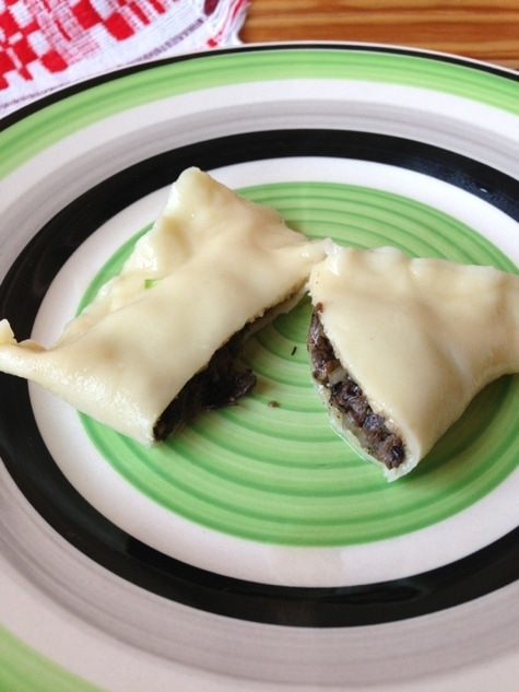 Грибной суп с ушками