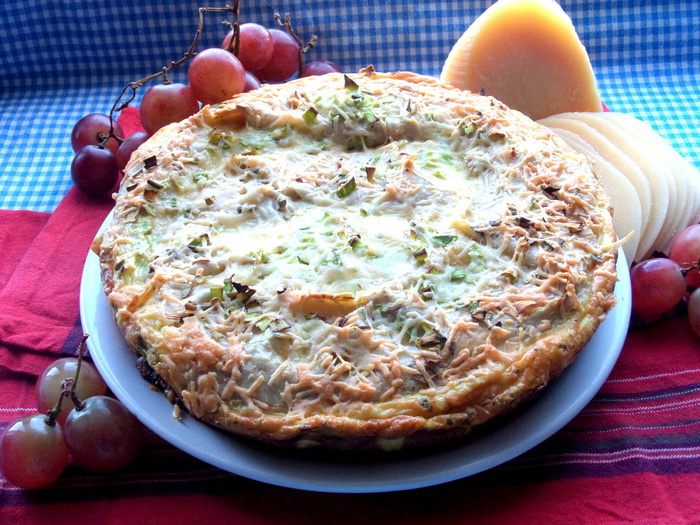 Пирог с грибами (из лаваша)