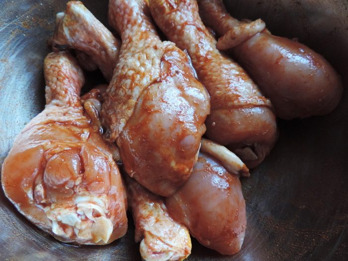 Запеченные куриные голени