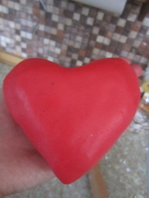 Серце из мастики  МК.