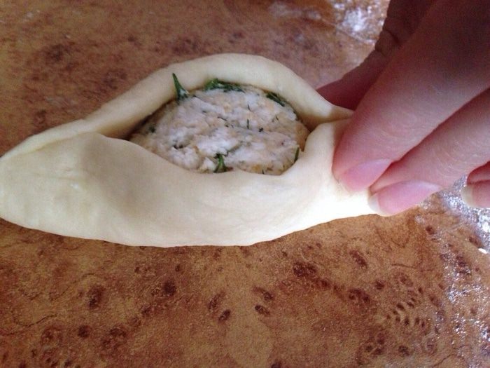 Пирожки с сыром и зеленью &amp;quot;Лодочки&amp;quot; 