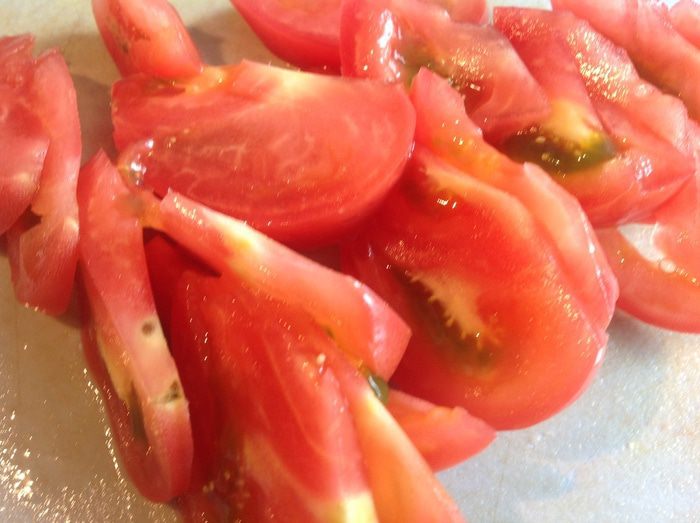 Летний рисовый салат с овощами