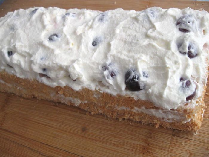 Летний торт «Нежное вишневое облачко»