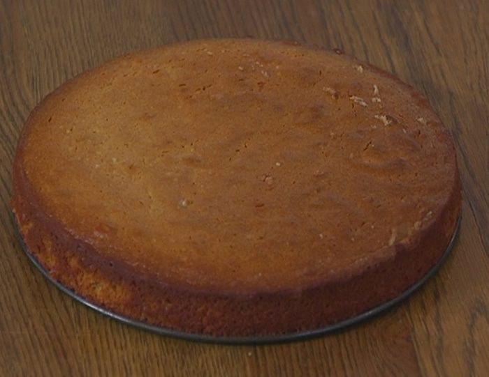 Апельсиновый кекс с орехами и медом 