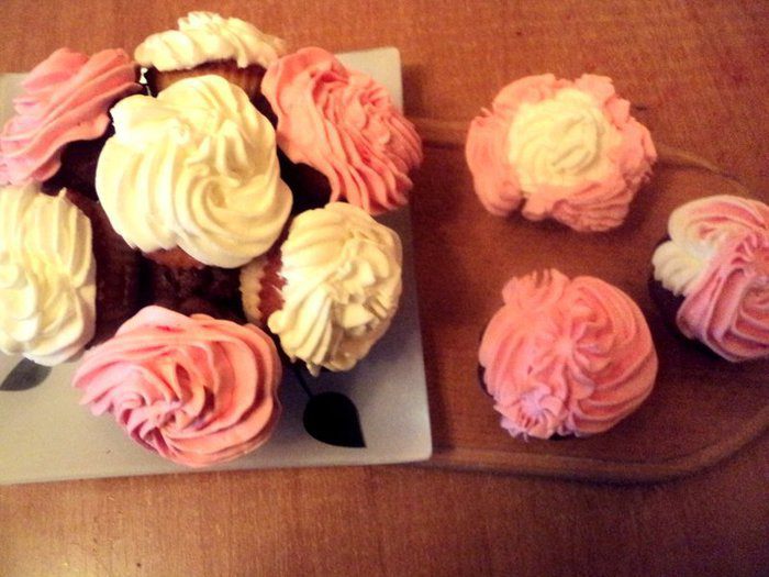 Капкейки «Букет роз»