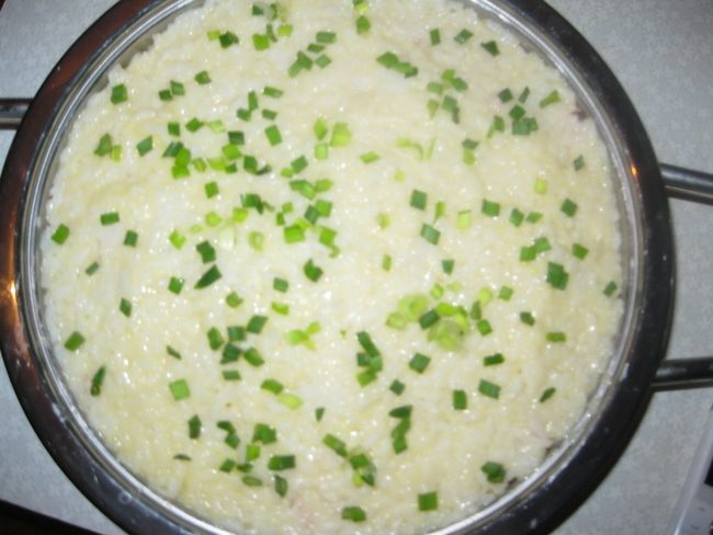 Рисовая запеканка с ветчиной и морковью