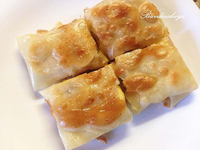 Тайские блинчики роти с бананом (Roti, Banana Pancakes)