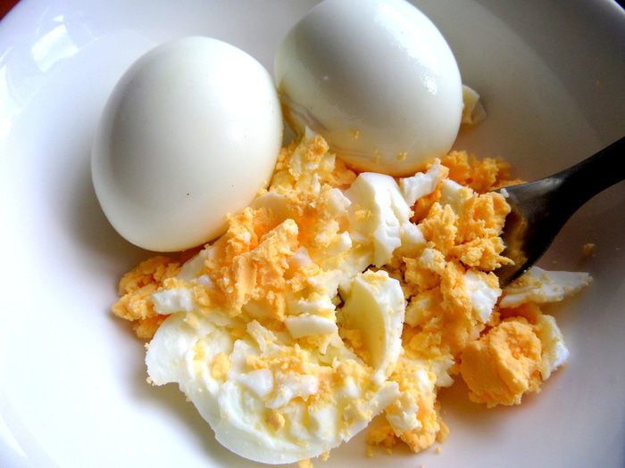 Бутерброды открытые с сырно-яичной начинкой