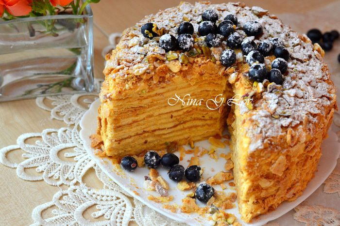 Торт Наполеон &amp;quot;Абрикосовый&amp;quot;