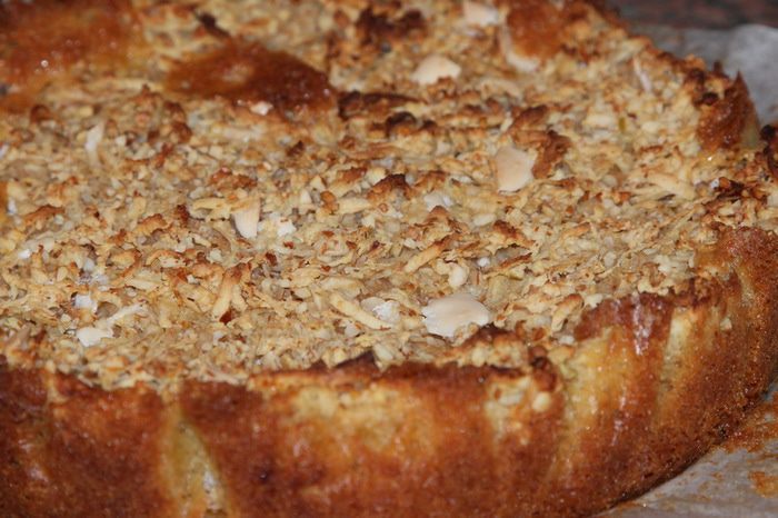 Яблочный пирог с белым шоколадом