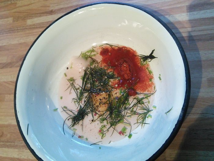 Салат с шампиньоны, камамбером и инжиром 