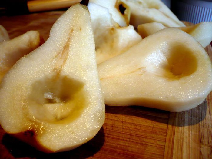 Десерт &amp;quot;Груша в вине, фаршированная грецким орехом и маскарпоне&amp;quot;