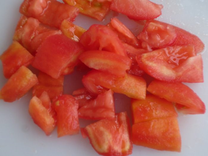 Мини-тирамису с томатным чатни и бальзамическим сиропом