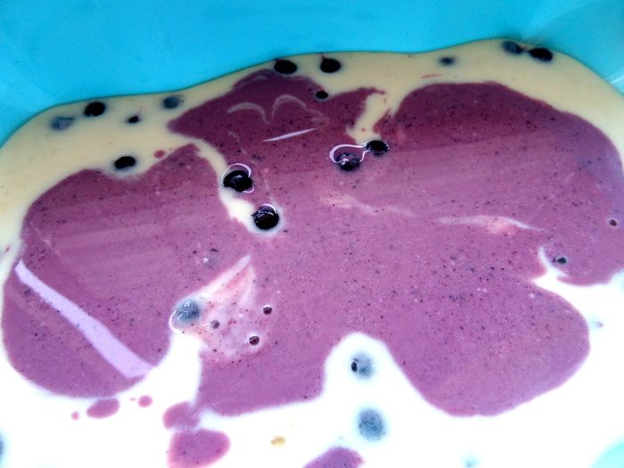 Разноцветное молочно-ягодное желе