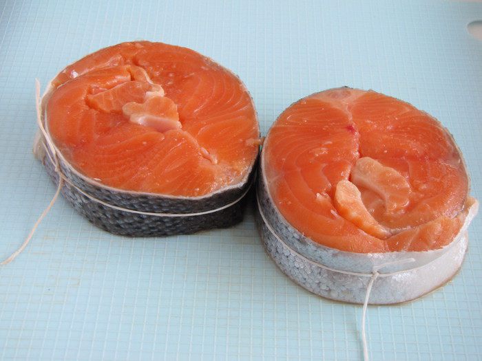 Форель с шампанским в конверте