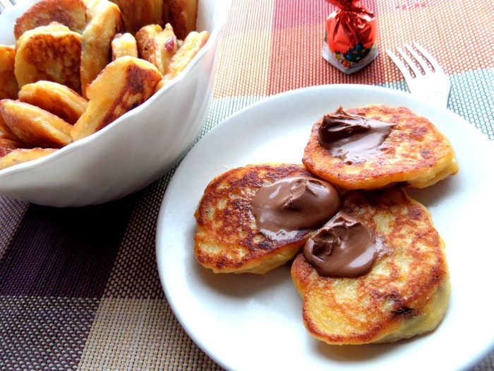 Тыквенно-творожные оладушки