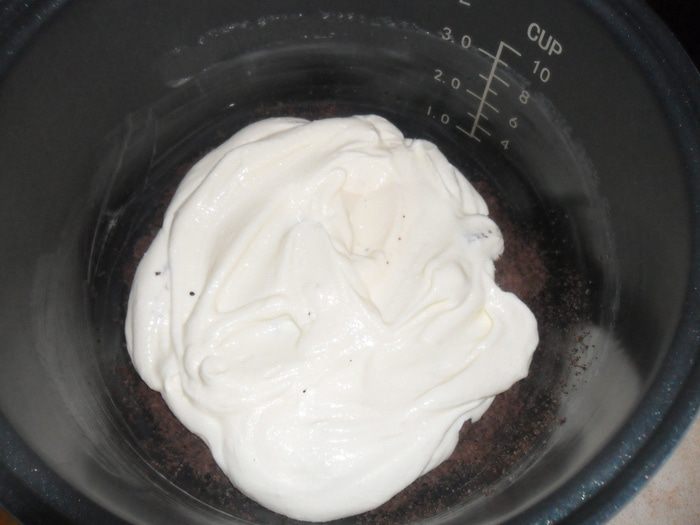 Шоколадно-творожный пирог