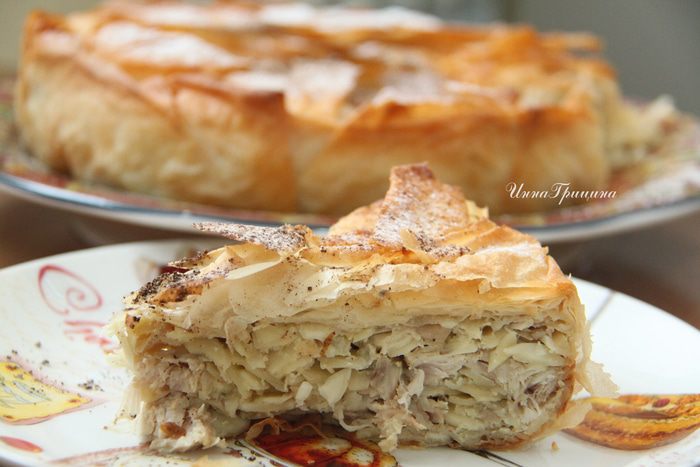 Марокканский куриный пирог