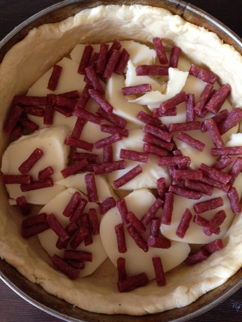 Пицца по-чикагски в глубокой форме (Chicago-style deep-dish pizza)