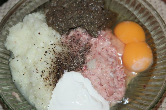 Куриные котлетки с грибами