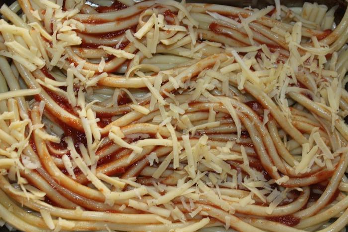 Запеканка с фаршем под тыквенной шубкой