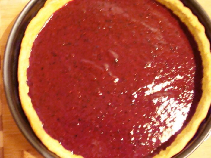 Чизкейк со смородиной, маскарпоне и апельсиновым тестом