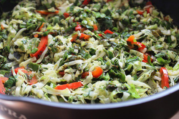 Пирог с огородной зеленью