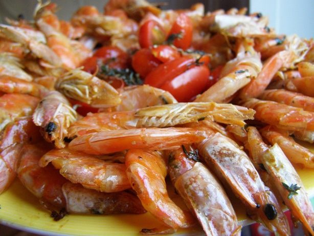 Креветки ко дню рождения