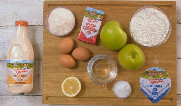 Блинчики с яблоками