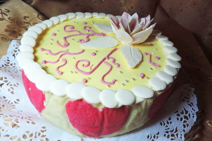 Торт &amp;quot;Клубничное сердце&amp;quot;