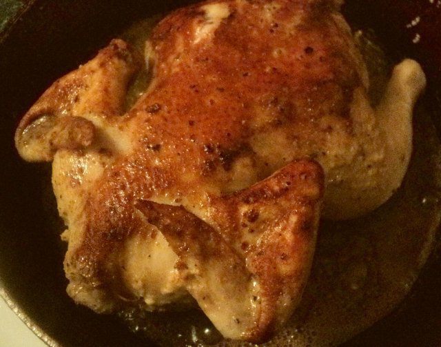 Курица, запеченная в тыкве