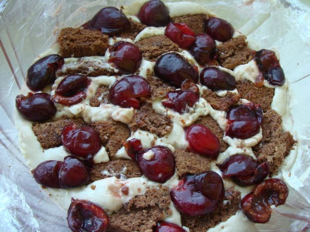 Торт десерт &amp;quot;Черешня в облаках&amp;quot;