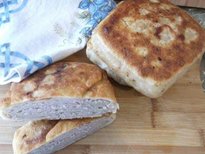 Китайский слоеный пирог с мясом