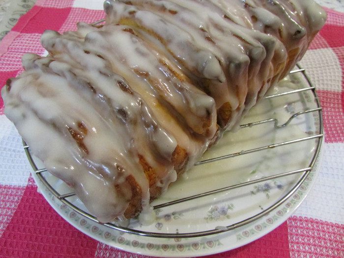 Постный отрывной тыквенный хлеб с корицей