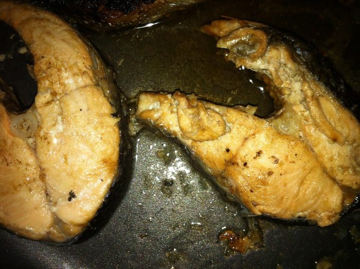 Стейки из красной рыбы