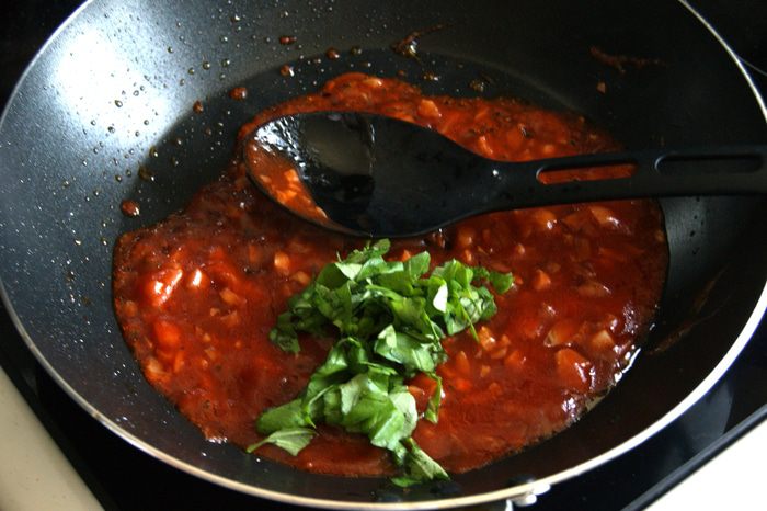 Паста с томатным соусом