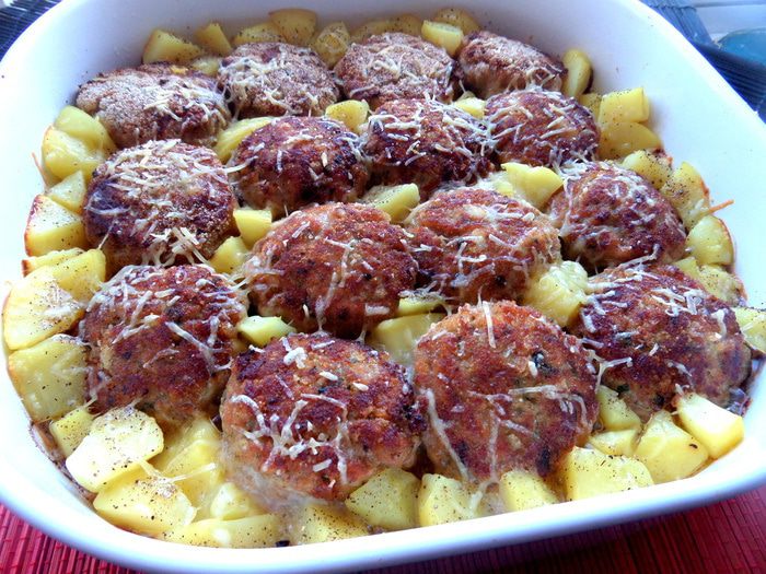 Непростые котлетки с картошкой